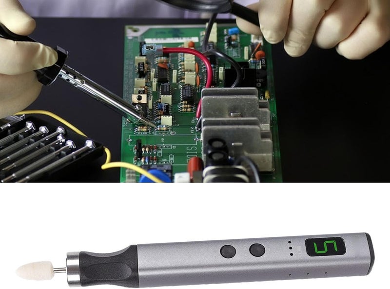 GOWENIC Mini Cordless Tool, USB Rechargeable Grinding Pen with 5 Speeds, Mini Engraving Pen Set for Electronics Repair Cutting Drilling Polishing - Image 2