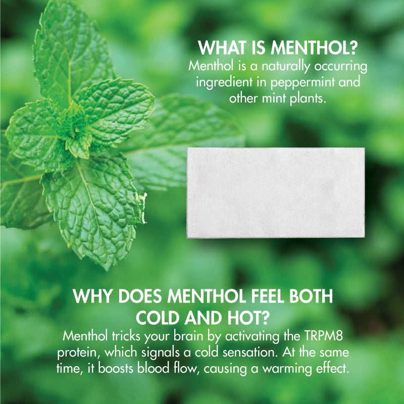 HealthWise Cold Hot Medicated Menthol Patch | 5% Menthol | Back and Large Areas | 7.87â€ x 3.93â€ | 25-Count | Paraben-Free | Soothes Minor Aches and Pains - Image 5