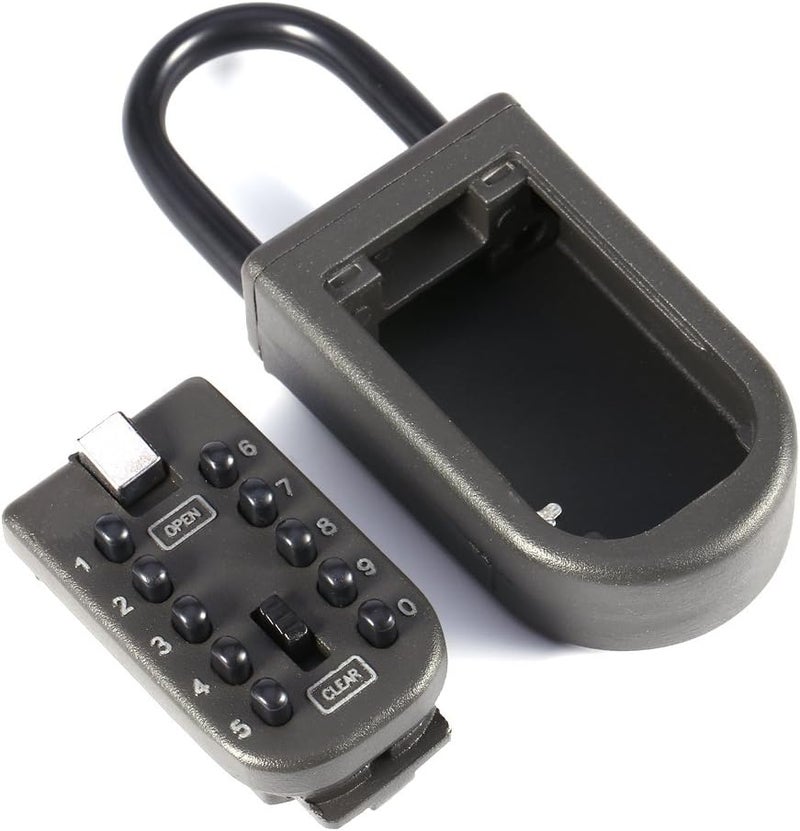 klarako Key Safe Padlock, Key Security Box Storage Lock Case with Combination Lock 10-Digital Password for Home Outdoor - Image 4
