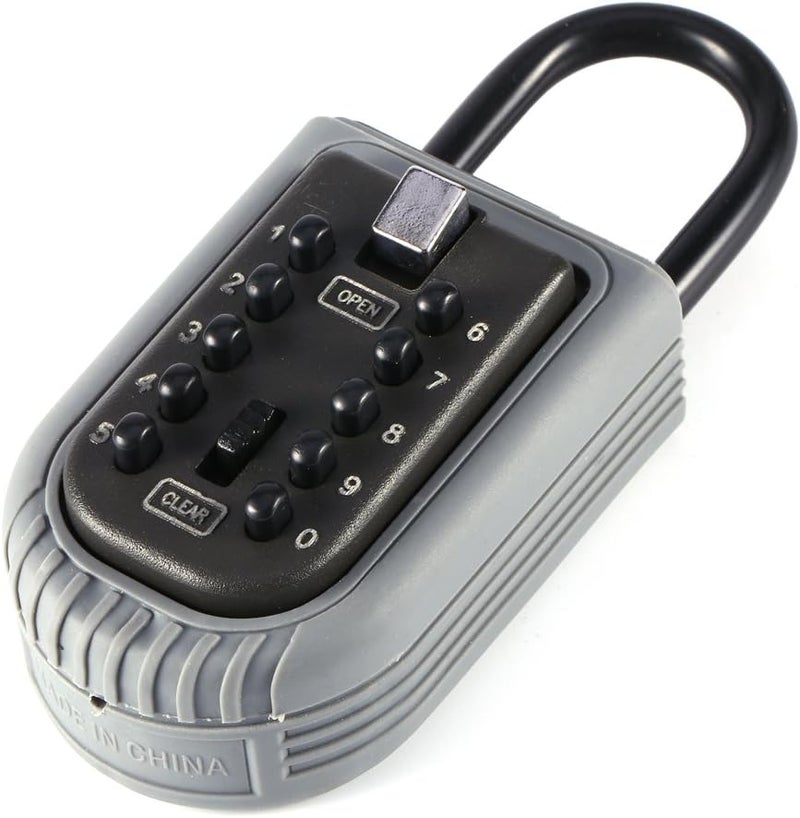 klarako Key Safe Padlock, Key Security Box Storage Lock Case with Combination Lock 10-Digital Password for Home Outdoor - Image 2