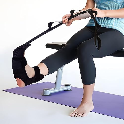 Aegon Foot Stretcher Strap | Calf Stretcher for Plantar Fasciitis | Ligament Stretching | Leg Stretching Strap Belt | Foot Exercise Equipment for Yoga | Hamstring Achilles Tendonitis | Leg Stretcher - Image 1