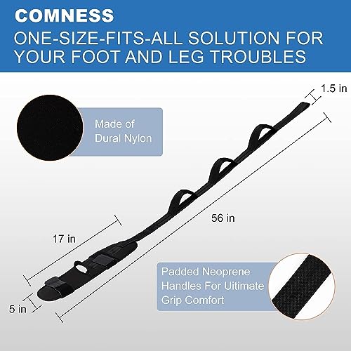 Aegon Foot Stretcher Strap | Calf Stretcher for Plantar Fasciitis | Ligament Stretching | Leg Stretching Strap Belt | Foot Exercise Equipment for Yoga | Hamstring Achilles Tendonitis | Leg Stretcher - Image 4