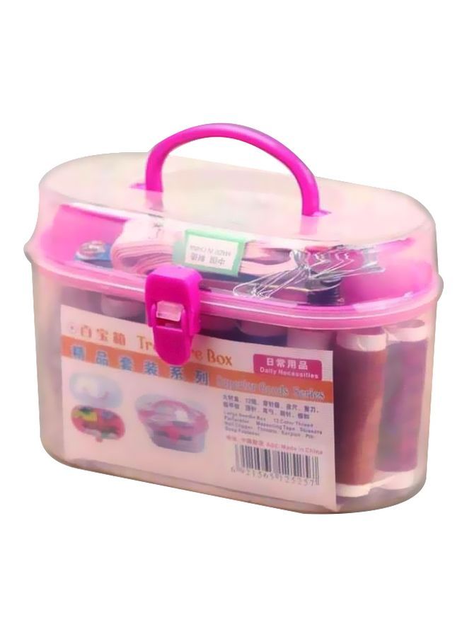 NIBEMINENT Sewing Tool Kit Clear/Pink