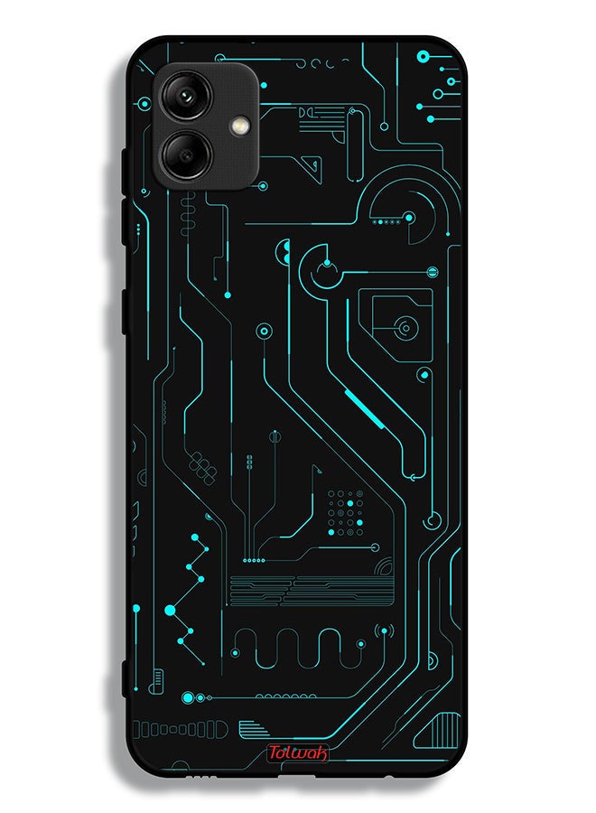 Tolwak Samsung Galaxy A04 Protective Case Cover Digital Art Circuits Minimalism Multiple Display - Image 1