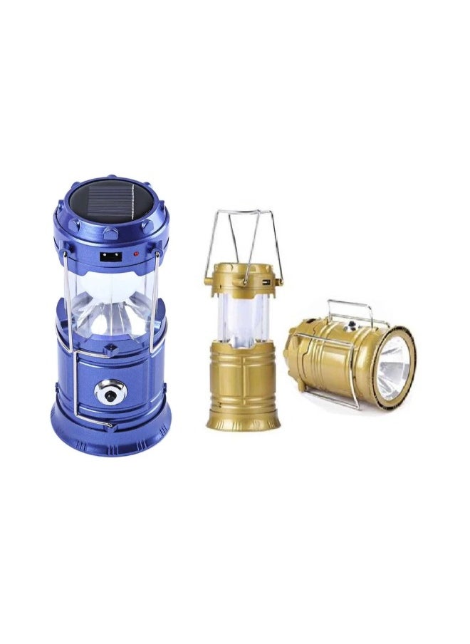 Solar Rechargeable Camping Lantern & Portable Flashlight (1 W + 6 Led) with USB output for  mobile charging, 220 v code(SH-5900T)