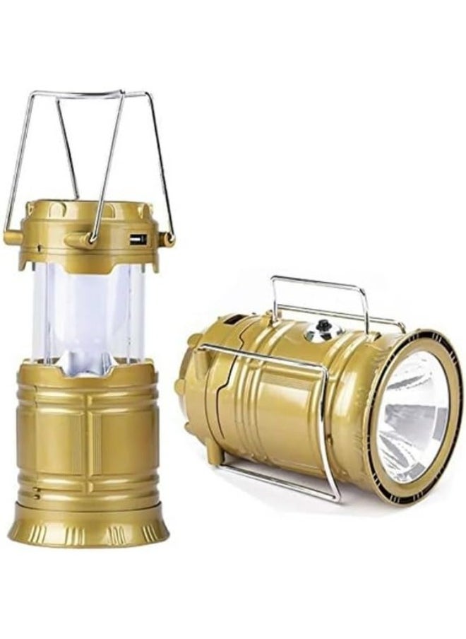 Generic Solar Rechargeable Camping Lantern & Portable Flashlight (1 W + 6 Led) with USB output for  mobile charging, 220 v code(SH-5900T)  - Image 5