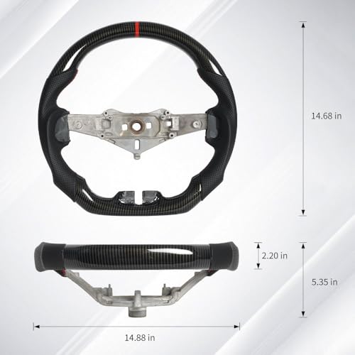JIANGGAI D-Shaped Flat Bottom Perforated Leather Grip Steering Wheel, Full Leather Steering Wheel Fit For Jeep wrangler JK 2011-2017 - Image 4