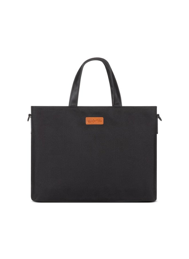 Womt Men's Briefcase, Laptop Bag, Handbag For Business And Casual Use, Shoulder Crossbody Doent Bag, 14 Inches - Image 1