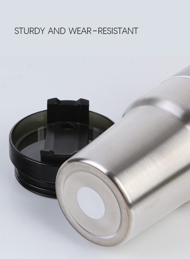 Multifunctional 30oz Car Mug Thermos 304 Stainless Steel Vacuum Ice and Hot Drinks Insulated Tumbler Handle Mug Wide Mouth Ice Bar Mug - Image 3