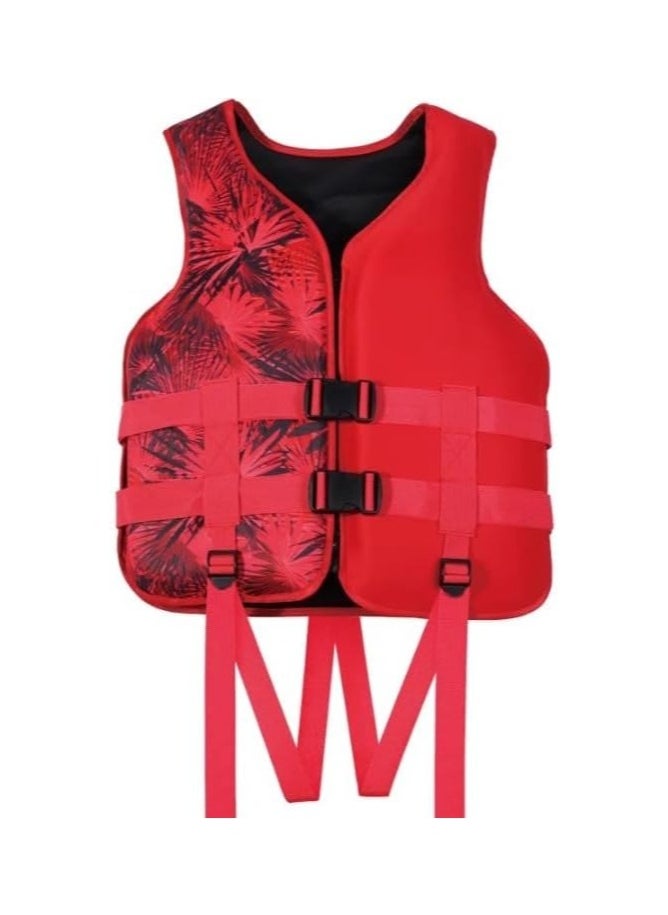 REBENUO Swimming jacket, latest model, safety jackets, size XXL (red)  - Image 1