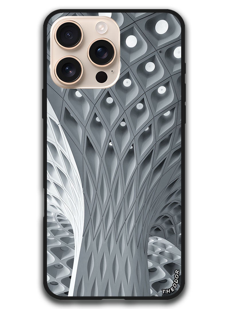 Theodor Protective Case Anti Scratch Shock Proof Bumper Cover For iPhone 16 Pro (6.3)-inch architecture_design_minimalism - Image 1