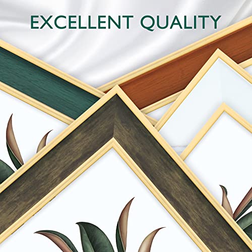 XUANLUO 4 Pack Picture Frames Farmhouse Rustic Picture Frame Sets with Distressed Wood Grain,Display Pictures Tabletop or Wall Decor (Mix Color, 4x6 (4pc)) - Image 5