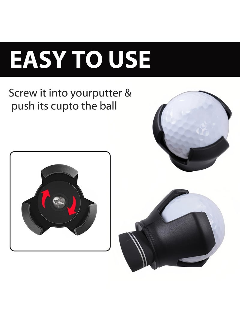 سونسر أداة التقاط الكرة 3 قطع 3 شوكة لالتقاط الكرة أداة التقاط الكرة الغولف بمشبك من الفولاذ المقاوم للصدأ مخلب محمول لالتقاط الكرة لمقبض مضرب الغولف - Image 4