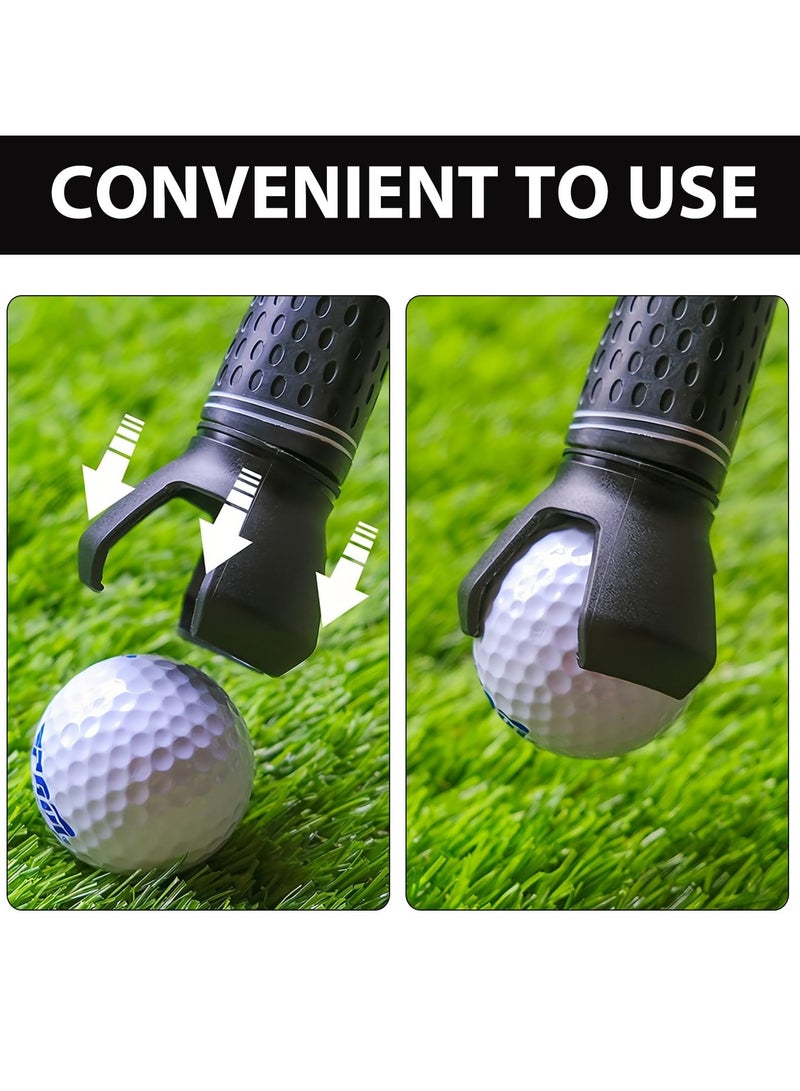 سونسر أداة التقاط الكرة 3 قطع 3 شوكة لالتقاط الكرة أداة التقاط الكرة الغولف بمشبك من الفولاذ المقاوم للصدأ مخلب محمول لالتقاط الكرة لمقبض مضرب الغولف - Image 2