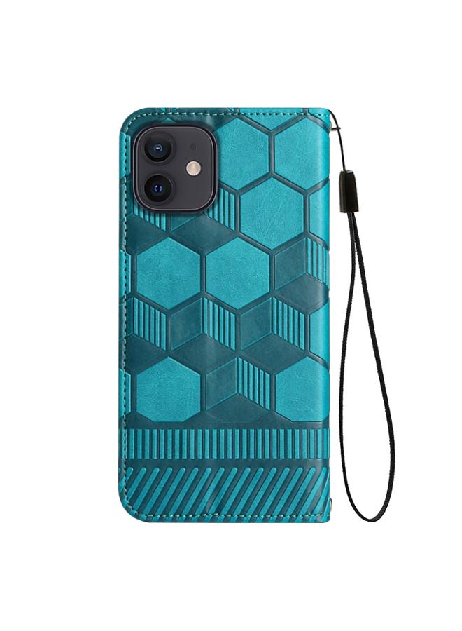 Zaboon Case For iPhone 12 mini Football Texture Magnetic Leather Flip Phone Case - Image 3