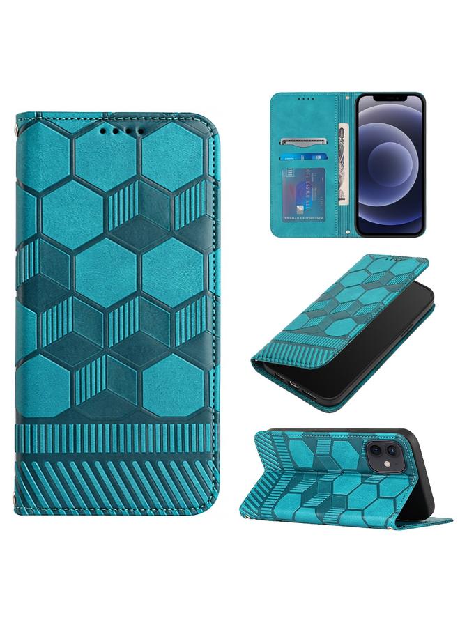 Zaboon Case For iPhone 12 mini Football Texture Magnetic Leather Flip Phone Case - Image 1