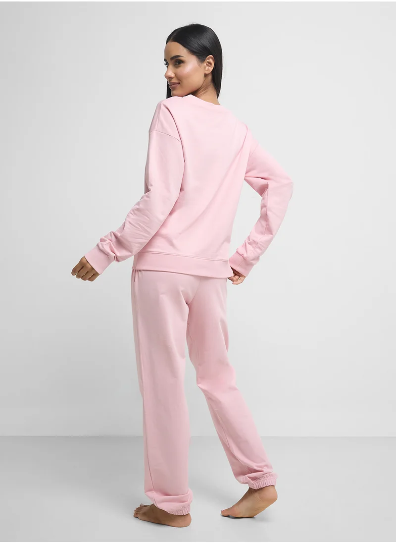 ديزني Marie Sweattop & Jogger Pyjama Set