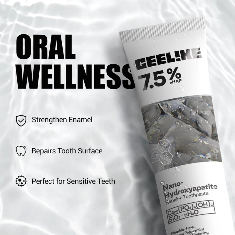 CEELIKE 7.5% Hydroxyapatite Toothpaste â€“ Strengthens Enamel, Protects Gums & Freshens Breath â€“ Fluoride-Free, Ideal for Sensitive Teeth, 120g (2) - Image 3