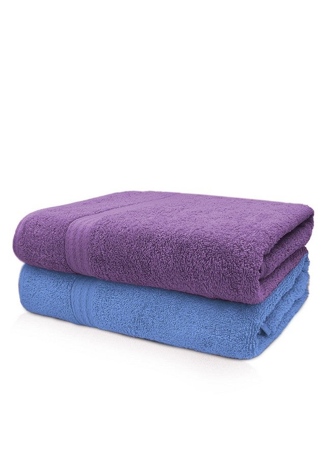 Sassoon Anatolia 100% Cotton 2 Piece Large Bath Towel 500 GSM (Heaven-Purple - 60X120 cms) - Extra Soft, Quick Drying & Super Absorbent Bath Towel for Men/Women - Image 1