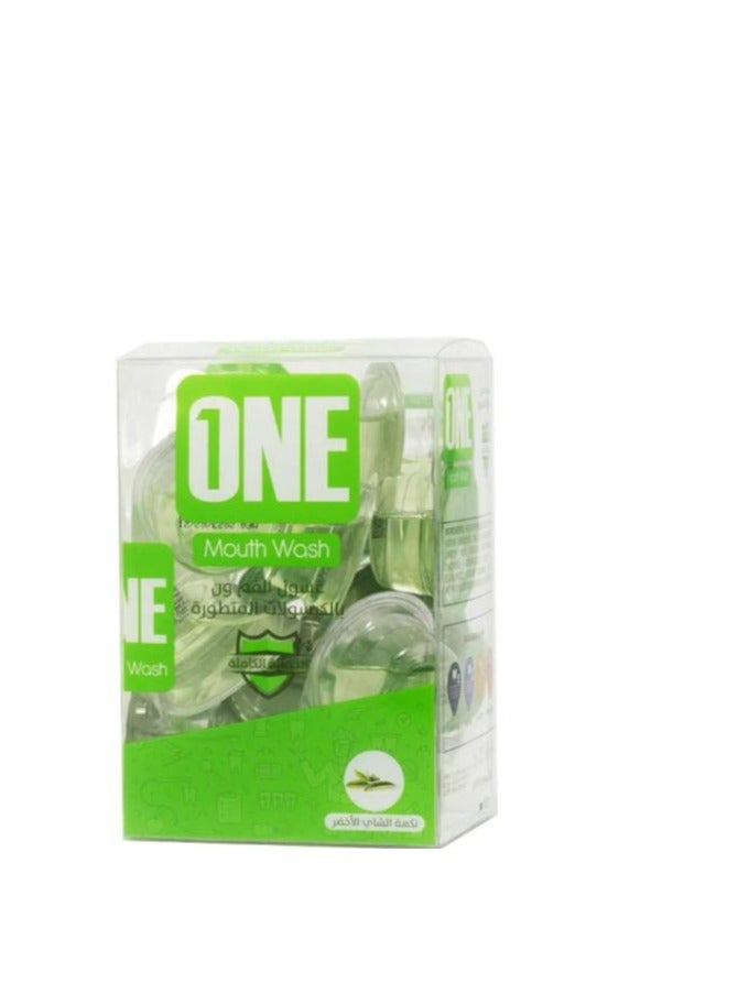 وان غسول الفم بالكبسولات المتطورة بنكهة الشاي الاخضر 20 كبسولة