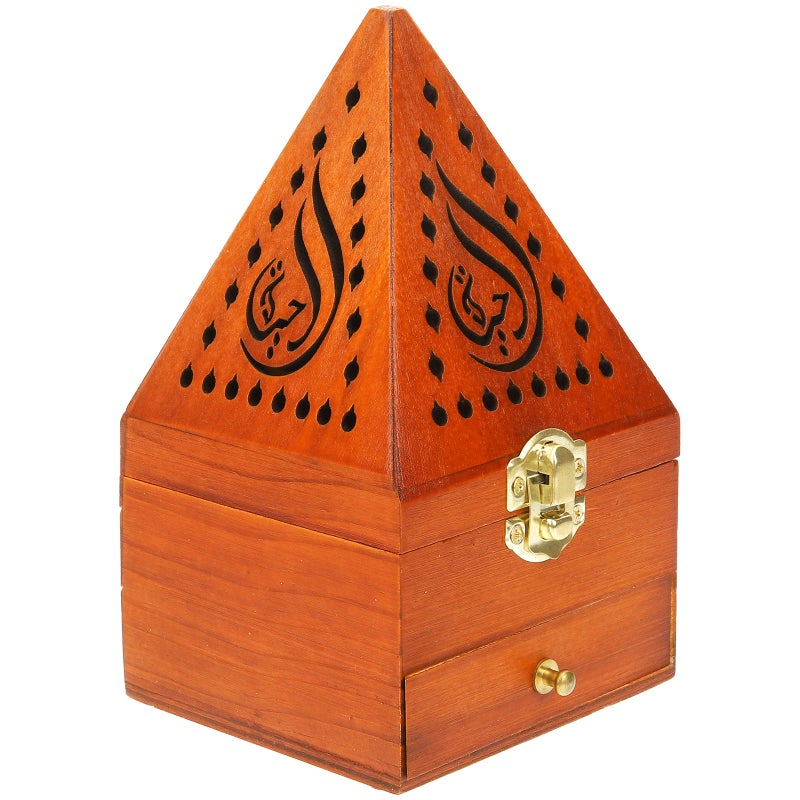 🏠 صندوق عطر بخور خشبي للزينة المنزلية مع تخزين بخور وتنقية هواء مقاس 16 50x9 30x9 30 سم حبة واحدة - Image 5