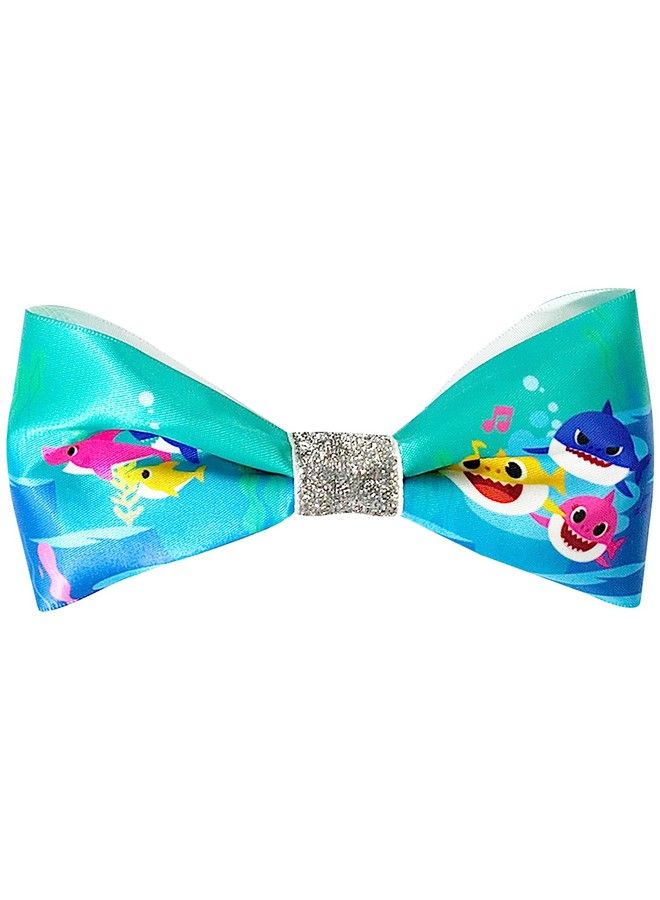 Luv Her Baby Shark Kids Hair Bows Hair Accessories Gift Set 7 Pcs 4 Inch Bundle Hair Bows For Girls Different Character On Each Clip Alligator Clip Ages 3 + - Image 3