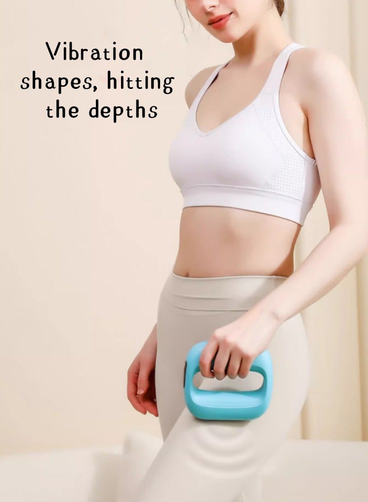 Loquat Fascial Ring Slimming Belt Fat-shaking Machine Slimming Belly Artifact Lazy Weight Loss Artifact Waist Muscle Massager dream pink-5-Speed Frequency Conversion 2 Strong Vibration Modes Fat Burning Pl - Image 4