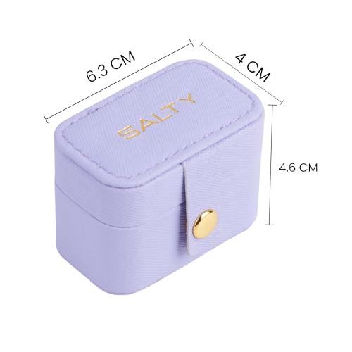 SALTY Fashion Ring Jewellery Organiser Storage Box | Portable | Fancy & Stylish | Travelling | Jewelry Holder | Organizer Case | Perfect for Gifting | Travelling or Everyday Use (Without Rings) - Image 3