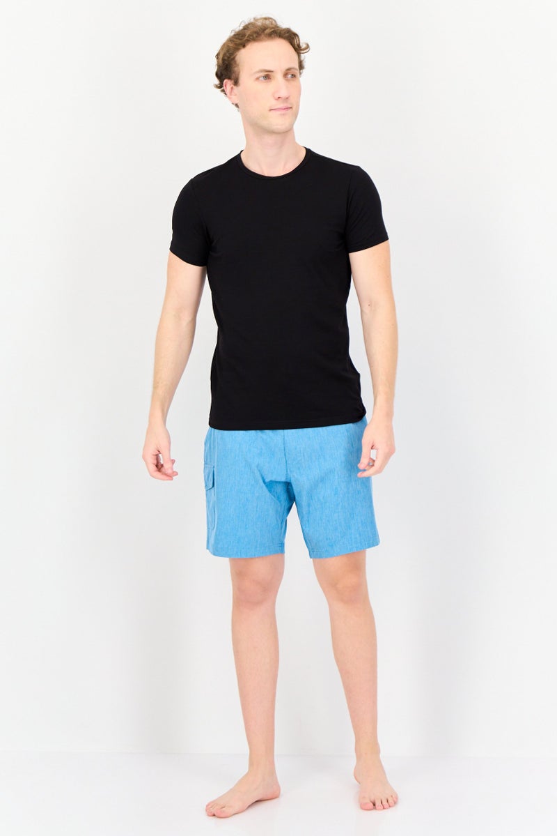 s.Oliver Men 2 Pieces Crew Neck Short Sleeve Plain Undershirt, Multicolor  - Image 3