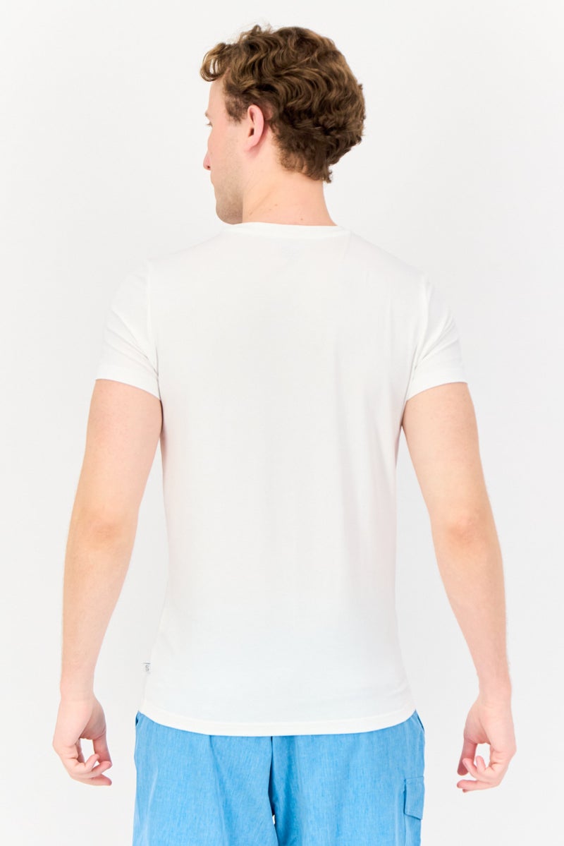 s.Oliver Men 2 Pieces Crew Neck Short Sleeve Plain Undershirt, Multicolor  - Image 5