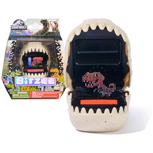 Bitzee, Jurassic World Interactive Dinosaur Toy with 25 Dinosaurs Inside, Reacts to Touch, Pods Connect & Interact, Digital Pet Gifts & Stocking Stuffers for Kids - Image 1