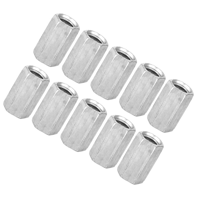M8 Hex Nut M8*20 Zinc Plated Carbon Steel High Strength Corrosion Resistance - Hexagonal Shape Multi-angle Tool Access Long Rod Nut for Industrial Construction Home Office Appliance Communication Equi - Image 1