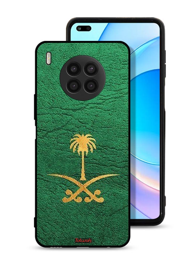Tolwak Honor 50 Lite Protective Case Cover Kingdom Of Saudi Arabia Sign On Leather - Image 1