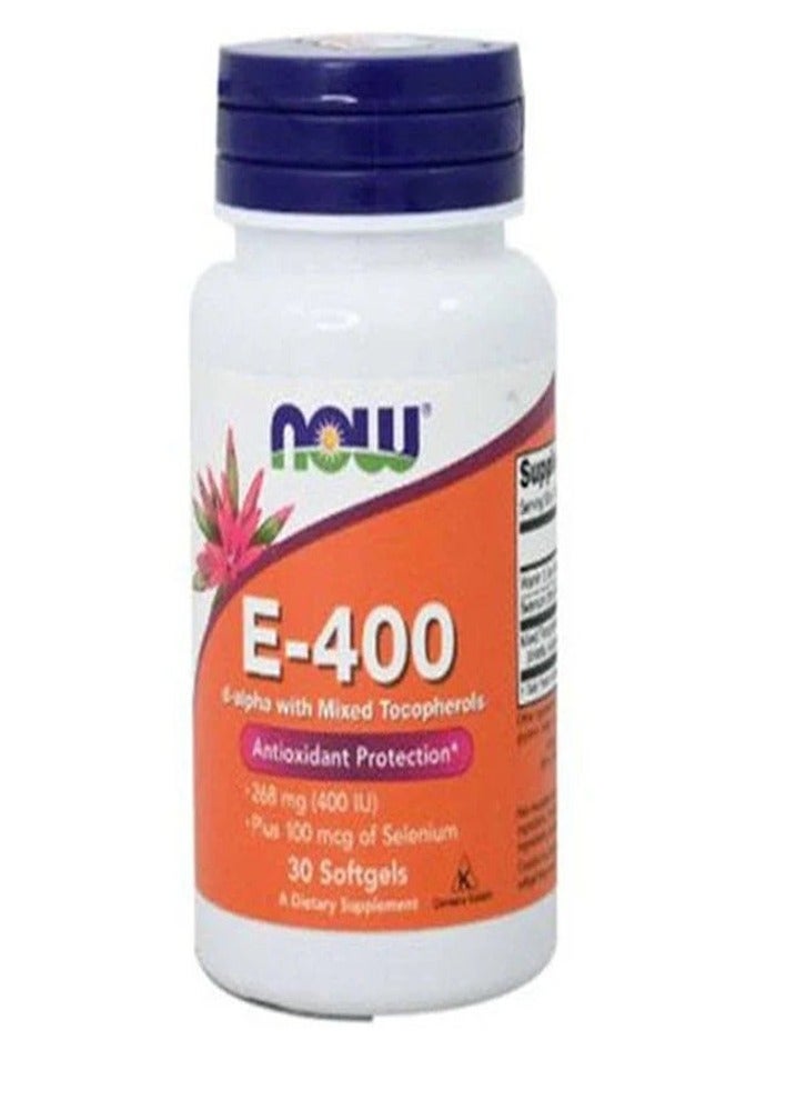 now Now Vitamin E Selenium Softgels 30s