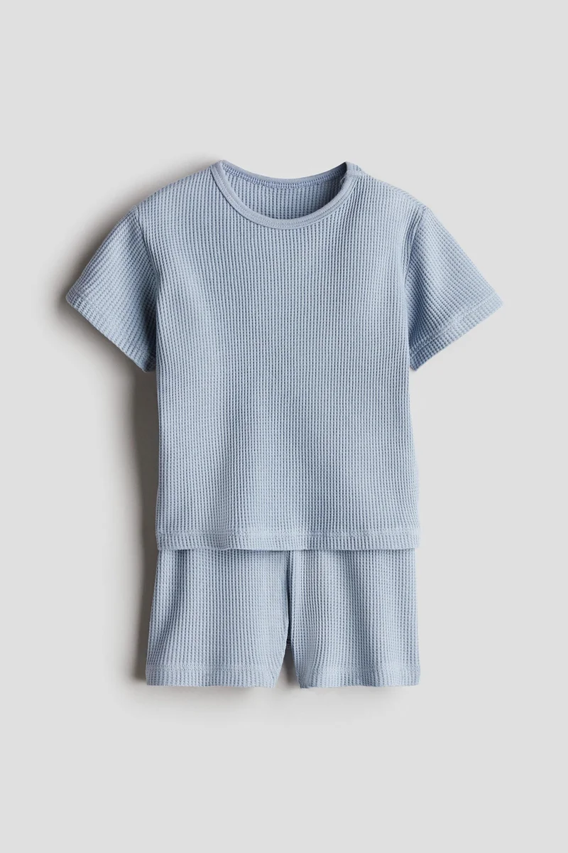 اتش اند ام 2-piece waffled cotton set