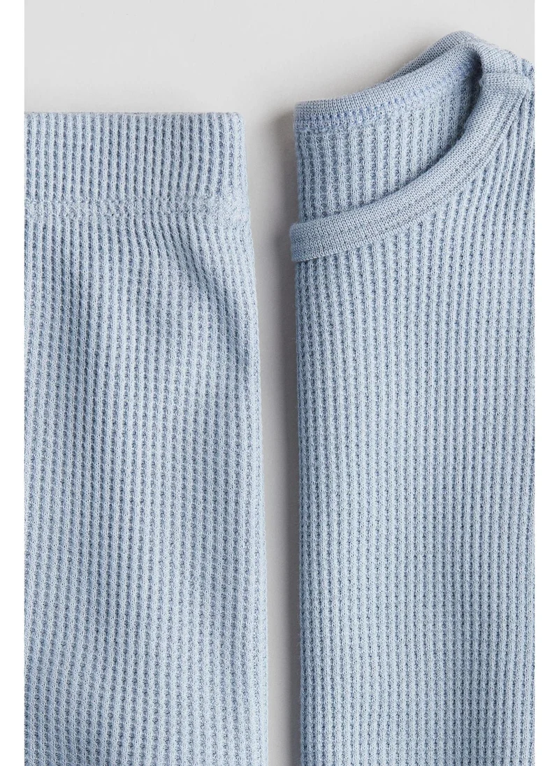 اتش اند ام 2-piece waffled cotton set