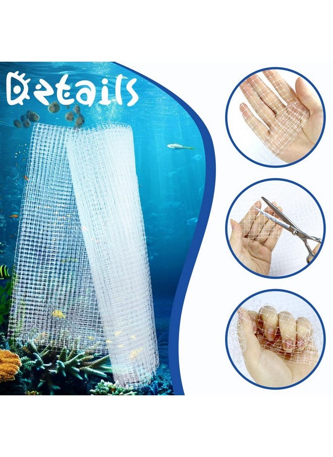 DLOnline DLOnline Clear Mesh Netting, Aquarium Lid, Fish Net for Fish Tank Cover, Fish Tank Lid, Plastic Mesh Screen for Aquarium Net, Aquarium Top Cover, 4 x 5 feet  - Image 2