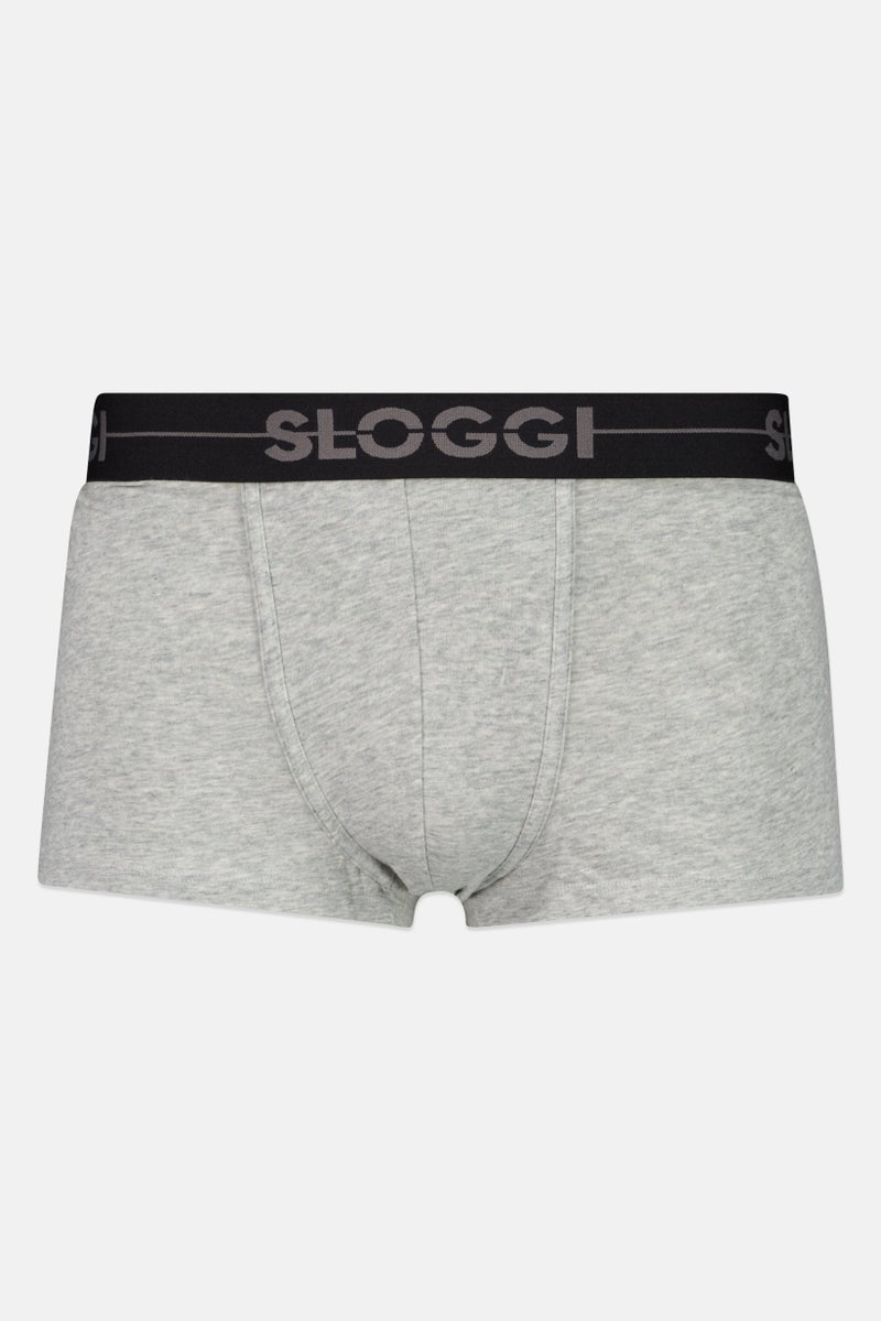 sloggi Men 3 Pieces Brand Logo Hipster Briefs, Grey - Image 5