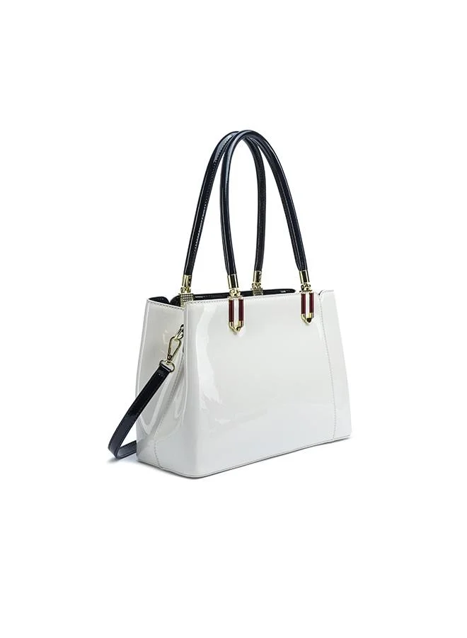 فايور Patent Top-Handle Tote Bag TKC 008