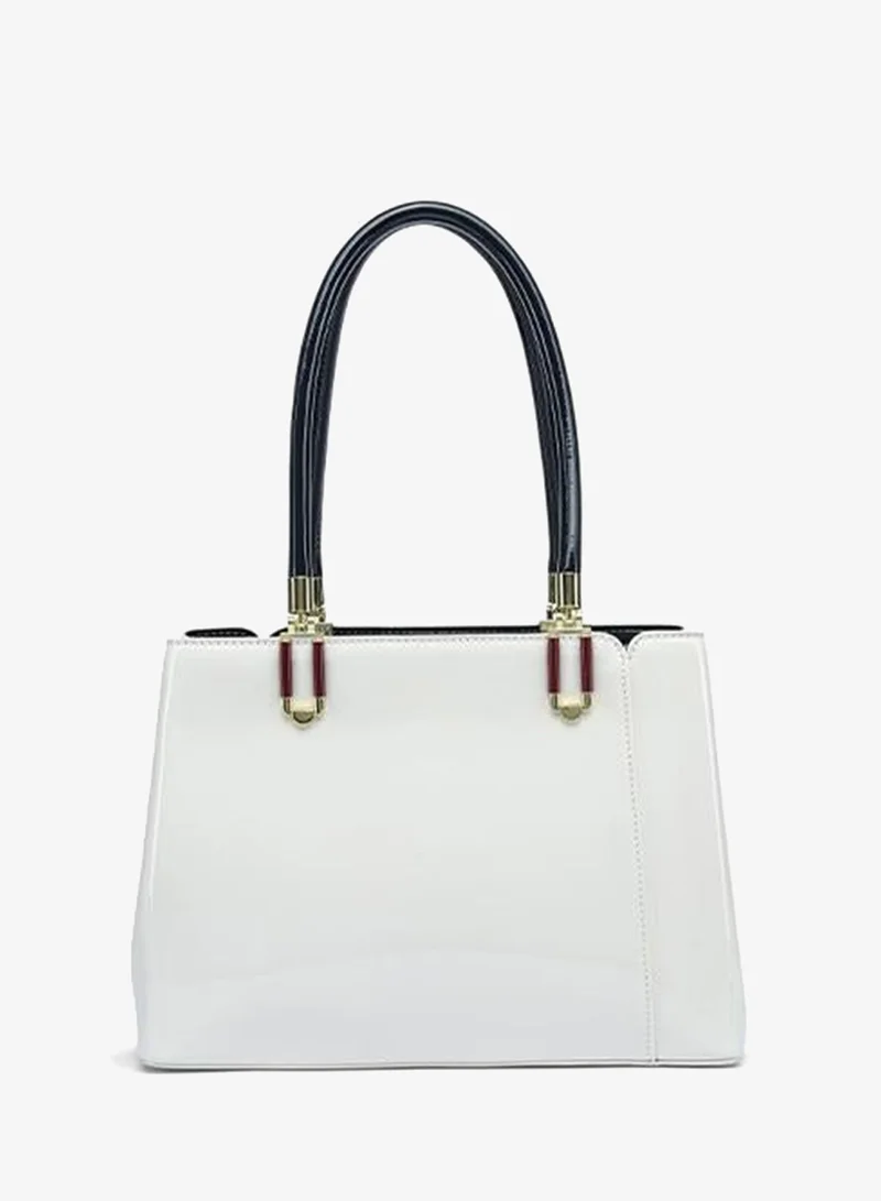 فايور Patent Top-Handle Tote Bag TKC 008