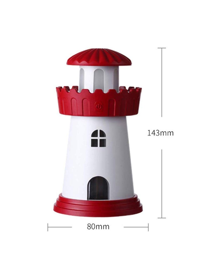 SOLEGLOW SOLEGLOW Portable Lighthouse Humidifier Essential Oil Diffuser Ultrasonic Aroma Diffuser with Night Light USB Operated Auto ShutOff for Home Office Car  - Image 3