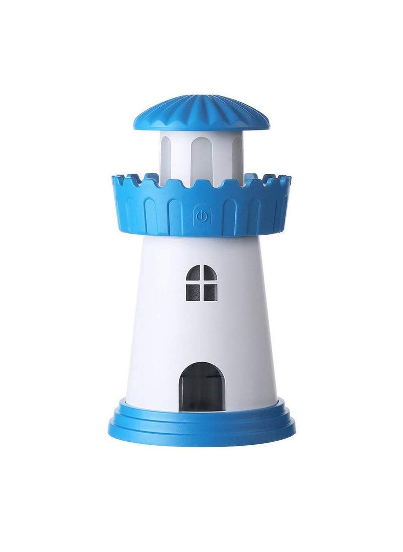 SOLEGLOW SOLEGLOW Portable Lighthouse Humidifier Essential Oil Diffuser Ultrasonic Aroma Diffuser with Night Light USB Operated Auto ShutOff for Home Office Car  - Image 1