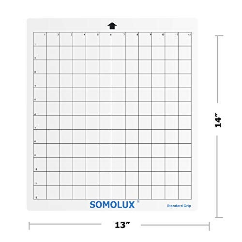 SOMOLUX 5 Pcs Adhesive Cutting Mat Standard-Grip Suit for Silhouette Cameo, Kricut Die Cutting Machine, 12 ×12 Value 5 Pack - Image 2