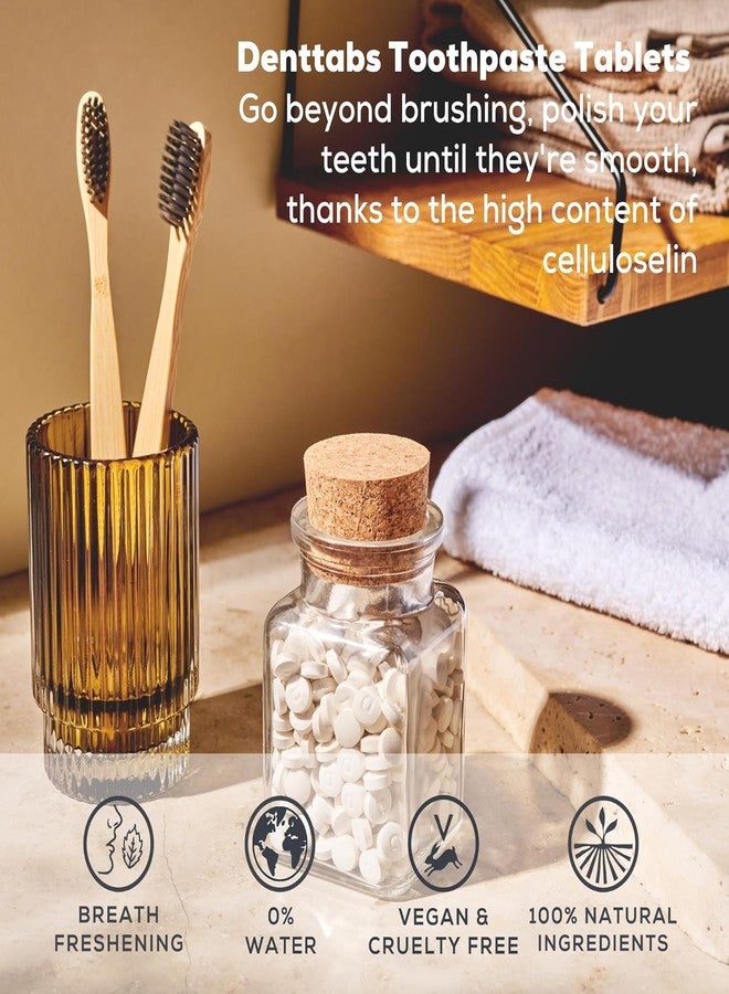 دنتابس أقراص تنظيف الأسنان DENTTABS بنكهة ستيفيا والنعناع (خالية من الفلورايد) - عبوة فردية (1 × 125 قطعة) - Image 5