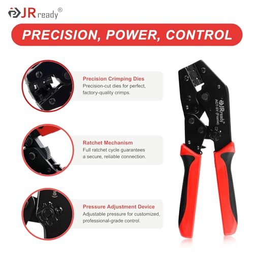 JRready ST6547 Molex Mini-Fit Jr. Micro-Fit Crimping Tool Kit with 2Pin 4Pin 6Pin Connector Kit Pins and Sockets 20-24AWG/18-24AWG Crimp Terminals Molex Connectors 4.2mm/3.0mm Pitch with Pin Extractor - Image 5