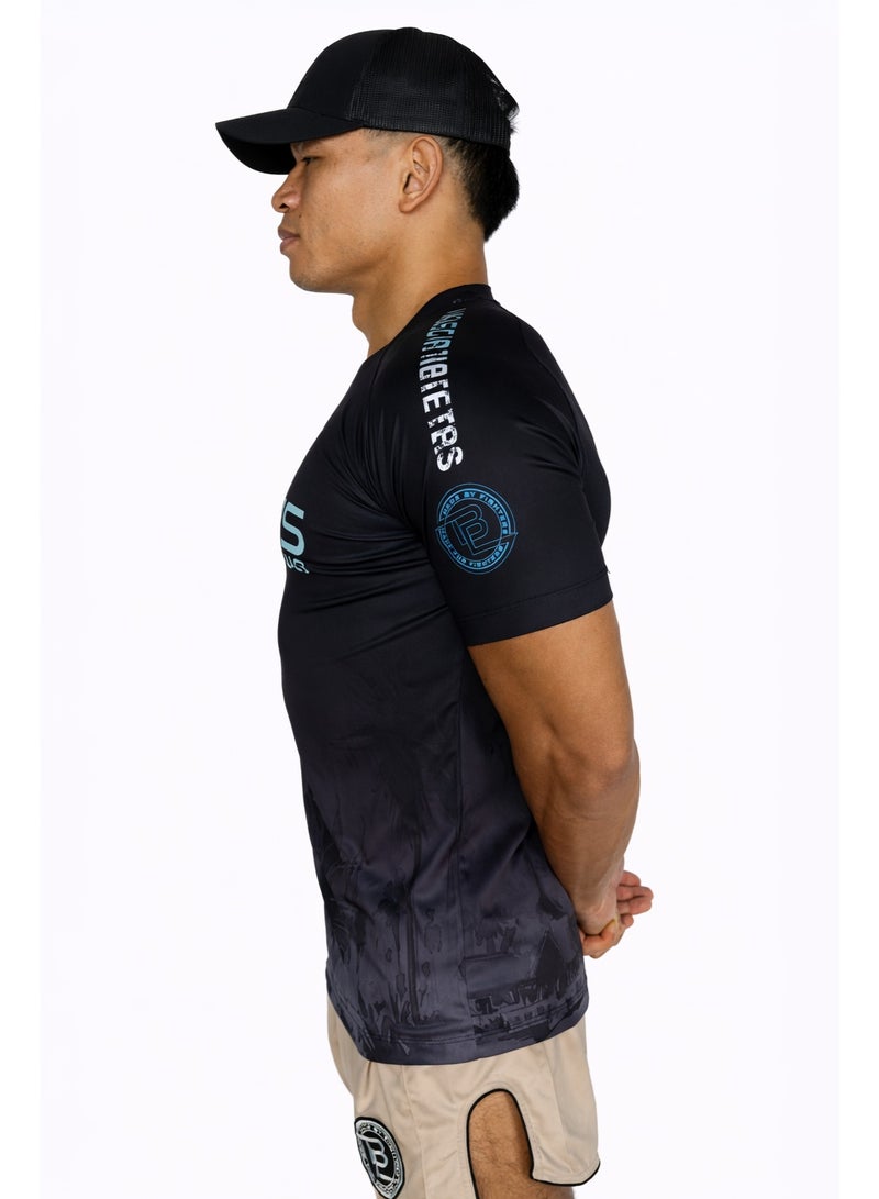 BLYSS Performance Gear Muay Thai T-Shirt Temple Edition Black - Image 3