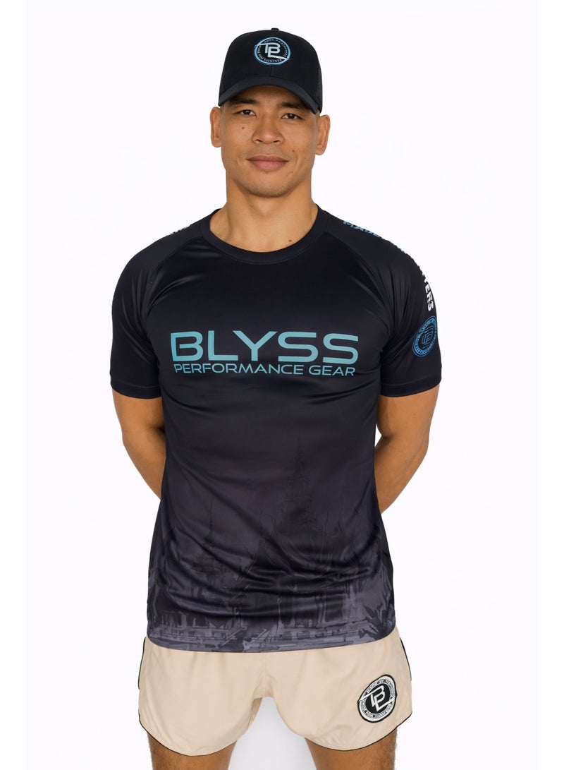 BLYSS Performance Gear Muay Thai T-Shirt Temple Edition Black - Image 2