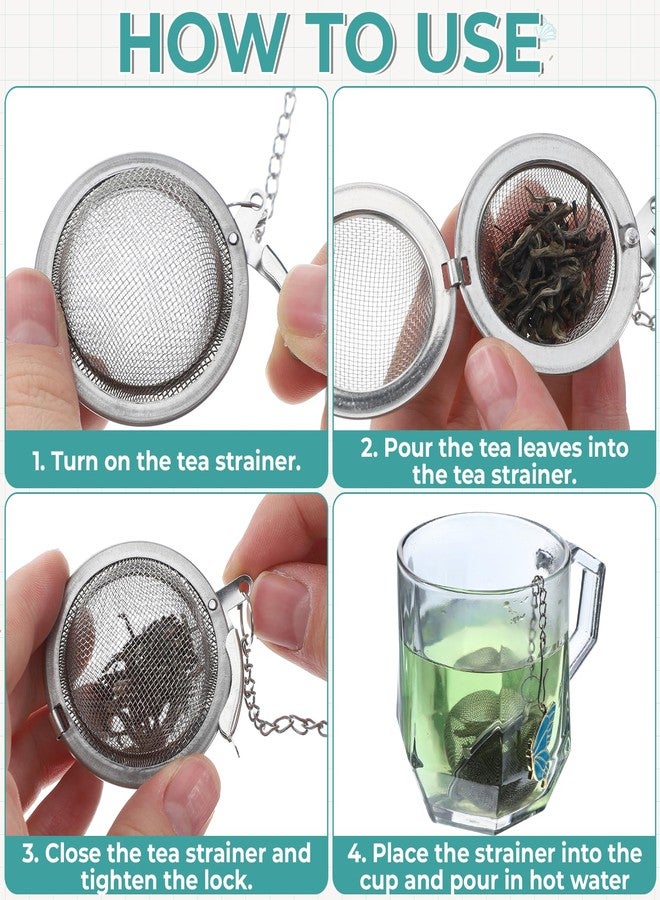 Xosjska Tea Ball for Loose Leaf Teas, 2 PCS Stainless Steel Mesh Loose Tea Steeper Ball with Charm Cute Butterfly Bff Pendant Teas Infuser/Filter for Girls Women Best Friend Couples Gift - Image 5