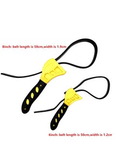 KASTWAVE Rubber Strap Adjustable Wrenches, 2 Piece Multi Tool Universal Wrench Use for Any Shape Opener Tool, Car Repair Tools, Oil Filter Wrench Set, Pipe Wrench, Mechanics, Plumbers  - Image 4