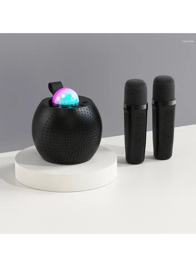 Microphones Karaoke Machine Voice Changing With 2 Wireless Light Designs for Indoor Outdoor Fun - Image 1